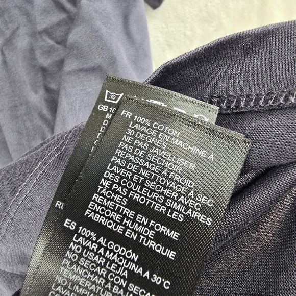 REISS Egyptian Cotton Men's Gray Short Sleeve Pocket Polo Shirt Size Large‎ - Picture 8 of 10